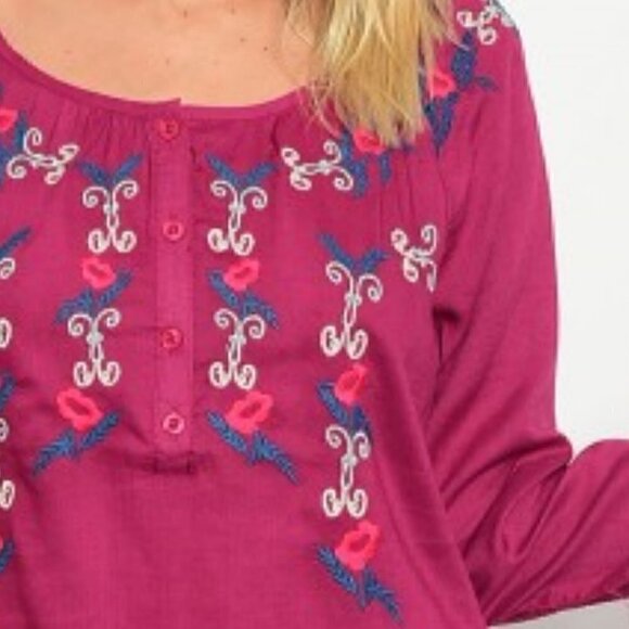 DRESS PINK EMBROIDERED DRESS - Picture 3 of 3